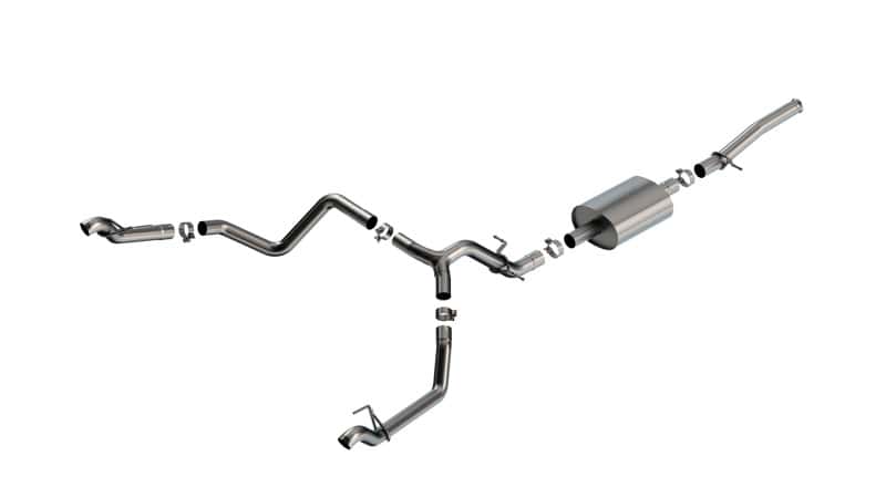 Borla — Borla 2023 GMC Sierra 1500(Non-USDM) 5.3L V8 AT 2/4WD 2DR REG CAB WB126 3in S-Type Catback Exhaust
Cat-Back System - view 1