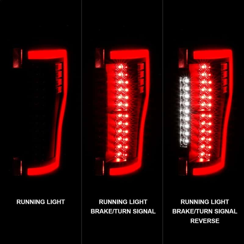 ANZO — FORD F250/ F350/ F450 17 UP L.E.D T.L BLACK HOUSE CLEAR LEN
ANZO 2017+ Ford F-250 LED Taillights - Black/Clear
Tail Light Set
TailLightSet - view 4