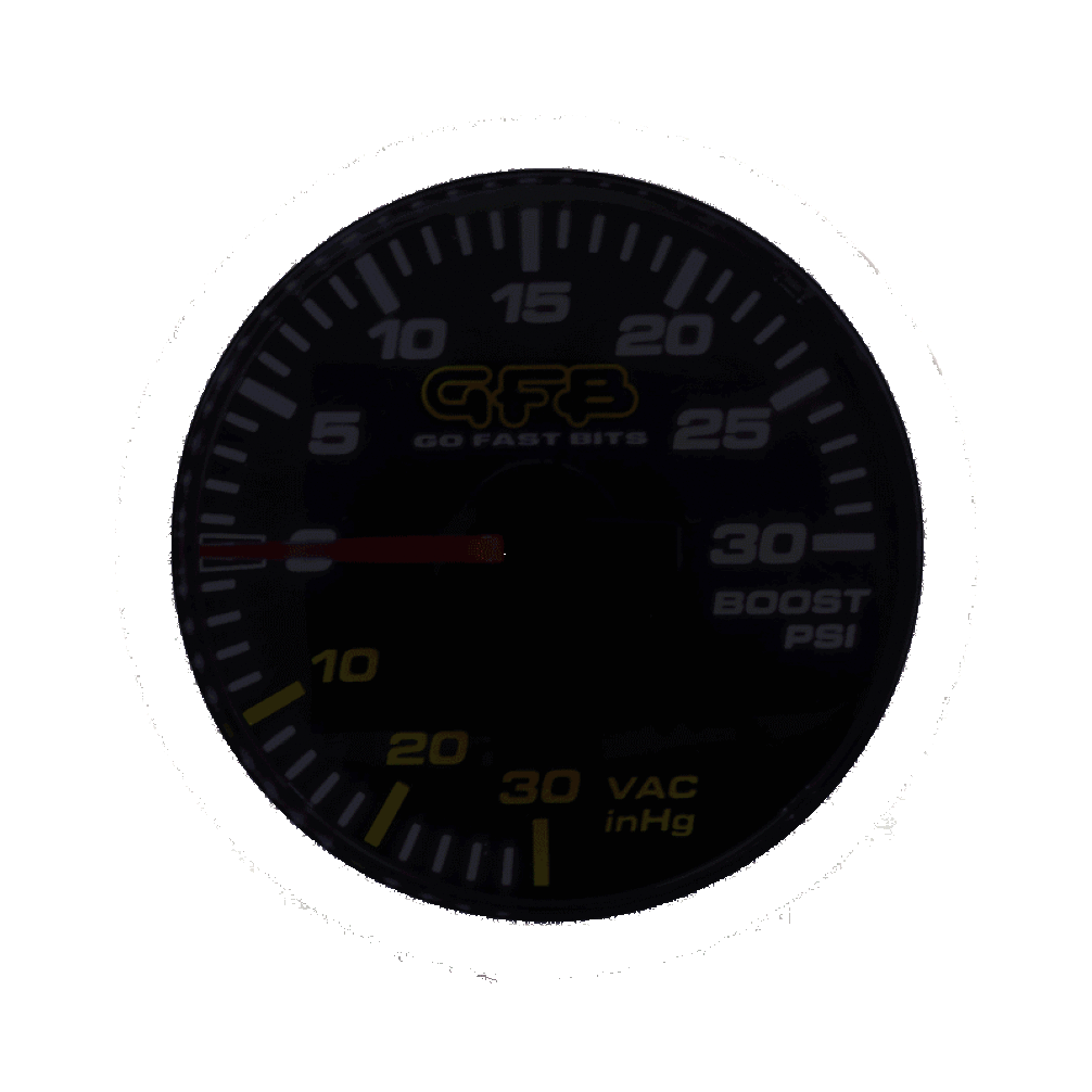 Go Fast Bits — GFB 52mm Boost Gauge 30psi
Boost Gauge - view 2
