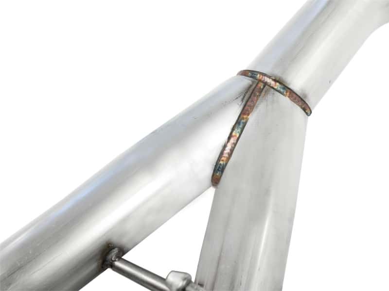 aFe — aFe MACHForce XP 2-1/2in SS-304 Cat-Back Exhausts w/ Polished Dual Tips 2008 VW Golf R32 V6-3.2L MKV
Cat-Back Exhaust - view 4