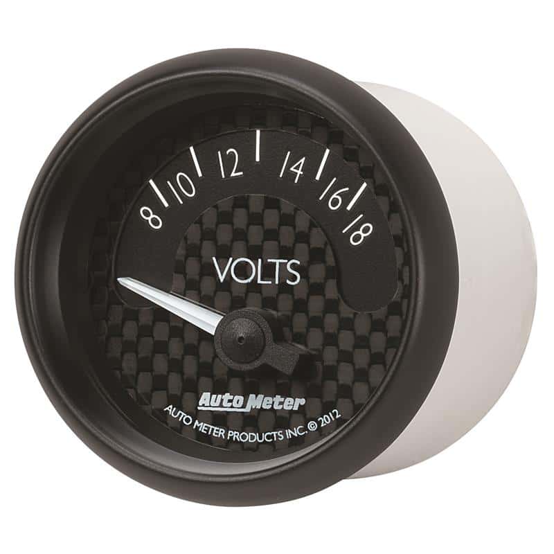 AutoMeter — Autometer GT Series 52mm Short Sweep Electronic 8-18 Volts Voltmeter
2-1/16" VOLTMETER, 8 - view 2