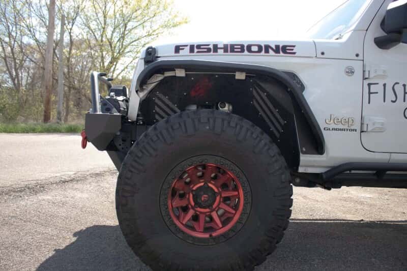 Fishbone Offroad — Fishbone Offroad 2018+ Jeep Wrangler JL/JLU/2020+ Gladiator JT Steel Front Fender Flares - Black - view 15