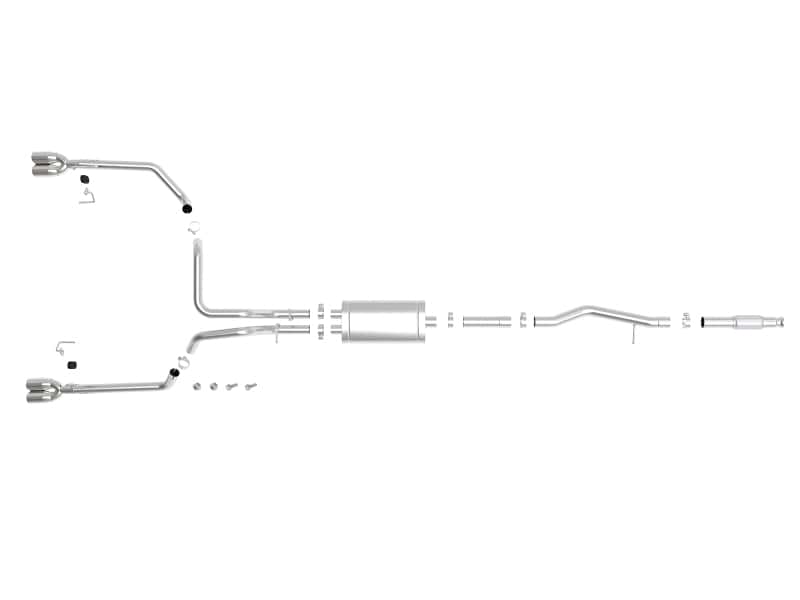 aFe — aFe Vulcan Series 3in-2-1/2in 304 SS Cat-Back 2019 GM Silverado 1500 V8-5.3L w/ Polished Tips
Cat-Back Exhaust - view 5
