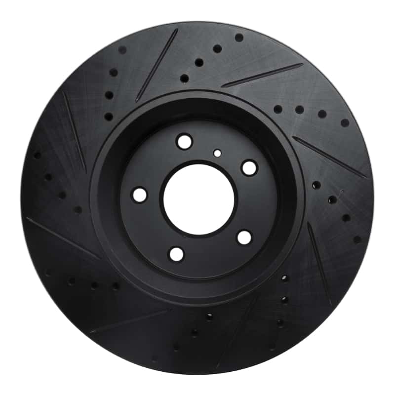 R1 Concepts — R1 05-14 Infiniti FX45 Front Right Drilled & Slotted Black Brake Rotor
R1 Brake Rotor Drill - view 5