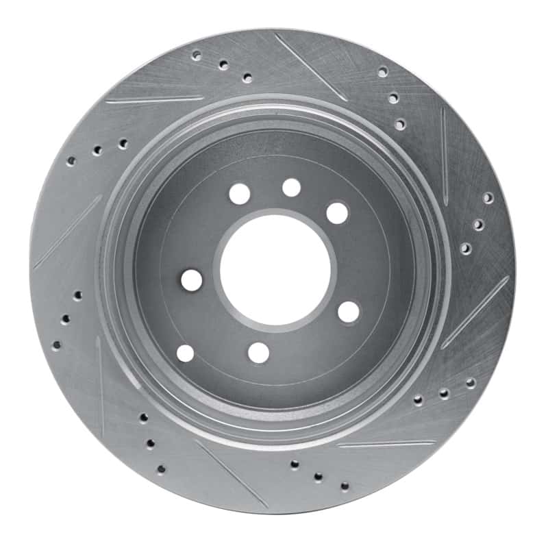 R1 Concepts — R1 05-07 Land Rover LR3 Rear Left Drilled & Slotted Silver Brake Rotor
R1 Brake Rotor Drill - view 5