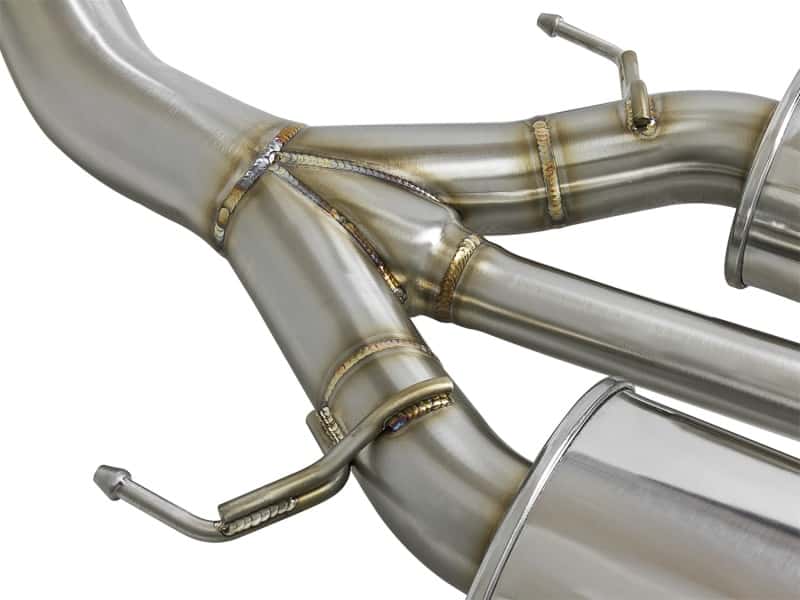 aFe — aFe Takeda 3in 304 SS Cat-Back Exhaust w/ Tri-Polished Tips 17-18 Honda Civic Type R L4 2.0L (t)
Cat-Back Exhaust - view 3