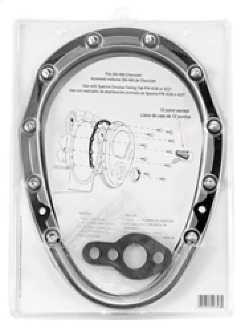 Spectre — Spectre SB Chevrolet Timing Cover (Incl. Pre-Installed Seal/Gaskets/Bolts) - Chrome - view 3