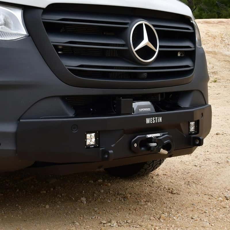 Westin — Westin 19-23 Mercedes-Benz Sprinter Pro-Series Mid Width Front Bumper - Textured Black
Bumper- Front
Bumper-Front - view 8