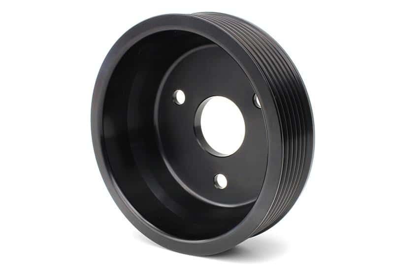 Perrin Performance — PERRIN 15-21 Subaru WRX / 18-20 Crosstrek / 14-18 FXT Lightweight Water Pump Pulley - Blk - view 4