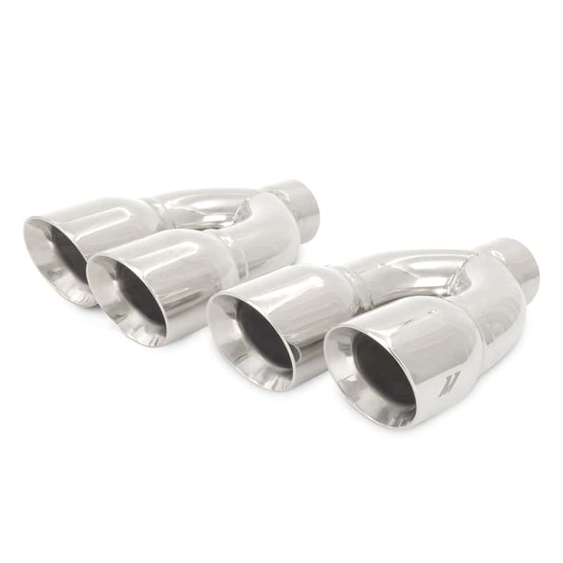 Mishimoto — Mishimoto Universal Steel Muffler Tip 2.5in Inlet Dual Y Polished - view 1