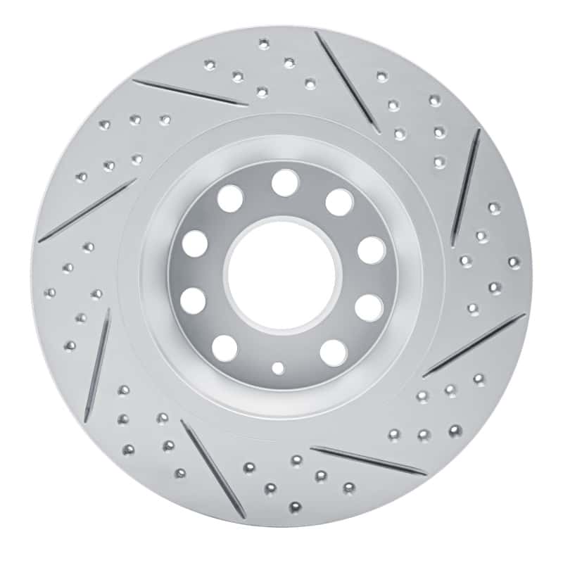 R1 Concepts — R1 05-18 Audi Q3 (Mexico) Rear Left Drilled & Slotted Geo-Carbon Rotor - view 5