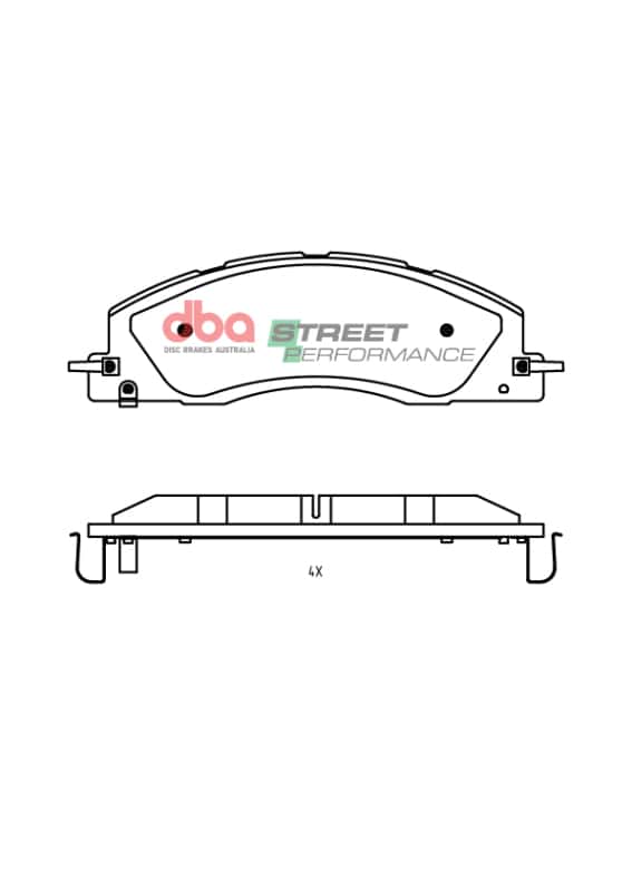 DBA — DBA 2019+ RAM 2500/3500 (DJ) 6.7L 4WD SP Performance Front Brake Pads
Brake Pad - view 1