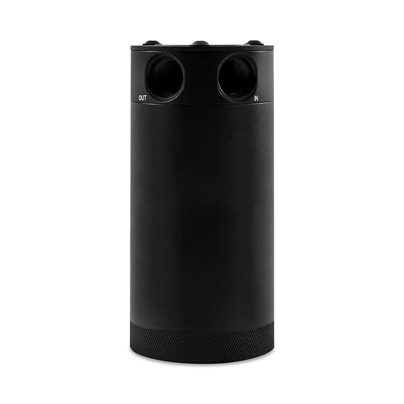 Mishimoto — Mishimoto 2-Port Universal XL Baffled Catch Can - Black
Engine Oil Separator - view 3