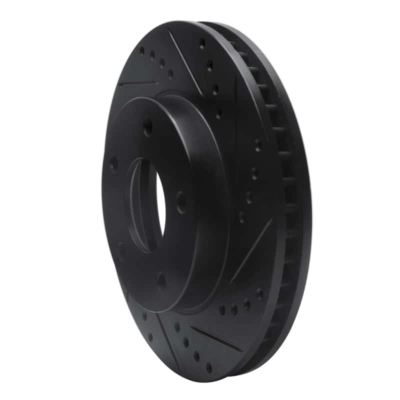 R1 Concepts — R1 97-05 Chevrolet S10 Front Right Drilled & Slotted Black Brake Rotor
R1 Brake Rotor Drill - view 2