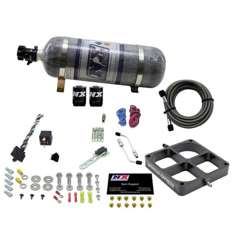 Nitrous Express — Nitrous Express Single Entry Crossbar 8500 Based Throttle Body Nitrous Kit w/12lb Composite Bottle
Injection System Kit
N2OSys - view 1