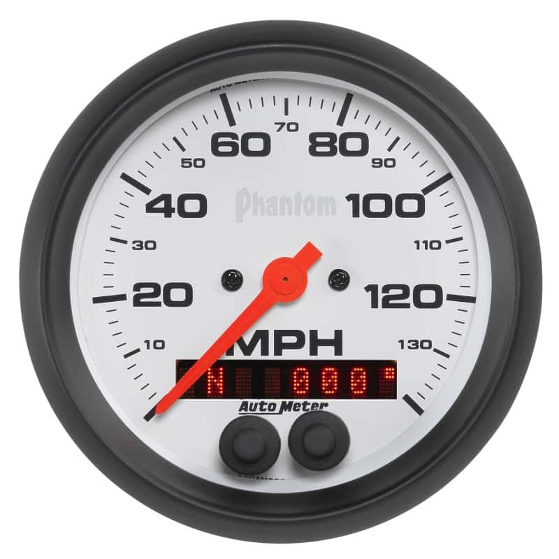 AutoMeter — Autometer Phantom 3-3/8in 140 MPH In-Dash Full Sweep Speedometer w/ GPS Rally Nav Display
3-3/8" SPEEDO, 140 M - view 1