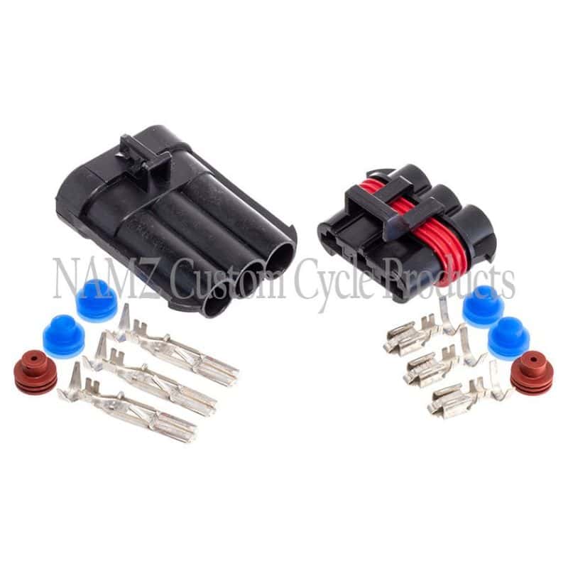 NAMZ — NAMZ AMP Power Plug Kit - M/F Water-Tight Quick-Disconnect Plug Set - view 1