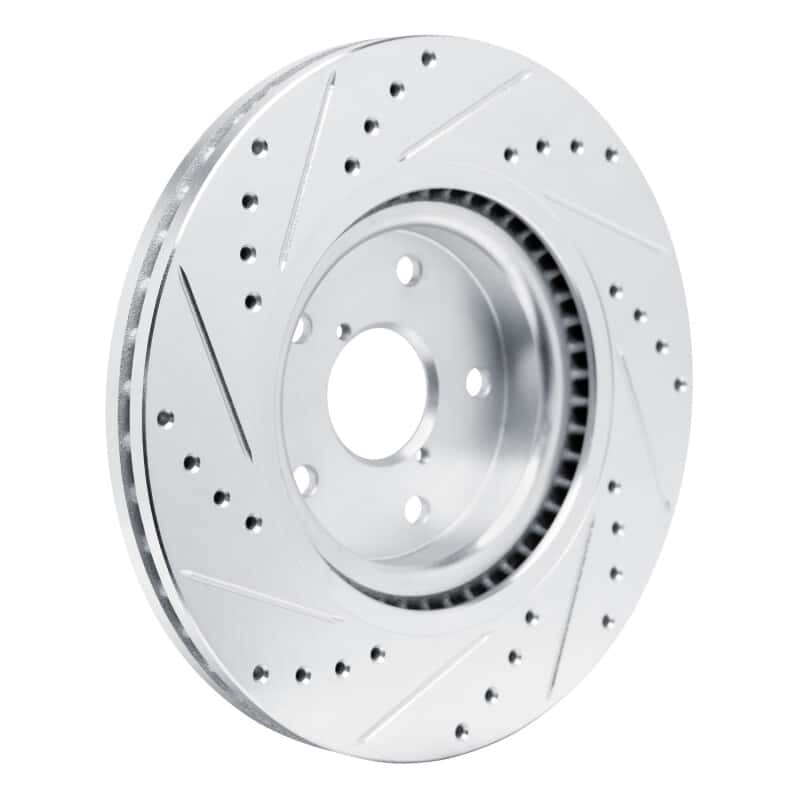 R1 Concepts — R1 2020-2025 Subaru Impreza Front Right Drilled & Slotted Silver Brake Rotor
R1 Brake Rotor Drill - view 4