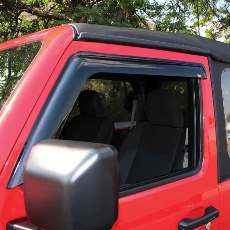 Westin — Westin 2018-2019 Jeep Wrangler JL Slim Wind Deflector 2pc - Smoke
Side Window Vent - view 2