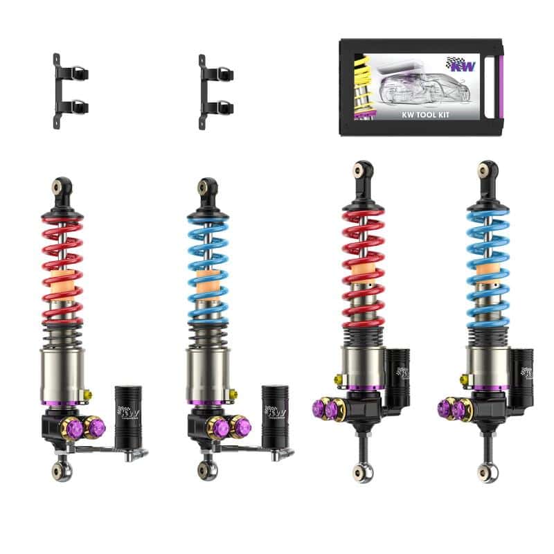 KW — KW 04-05 Porsche Carrera GT Special Edition HLS4 V5 Coilover Kit w/ Red & Blue Springs
Coilover Kit - view 2