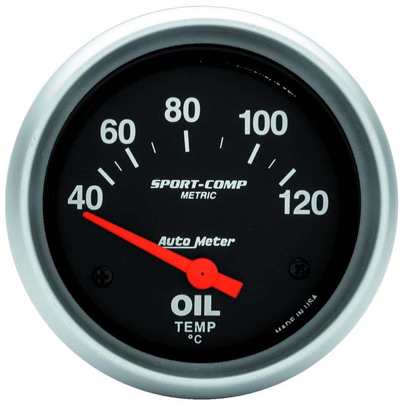AutoMeter — Autometer Sport-Comp 66.7mm 40-120 Deg C Short Sweep Electronic Oil Temperature Gauge
2-5/8" OIL TEMP, 40- - view 2