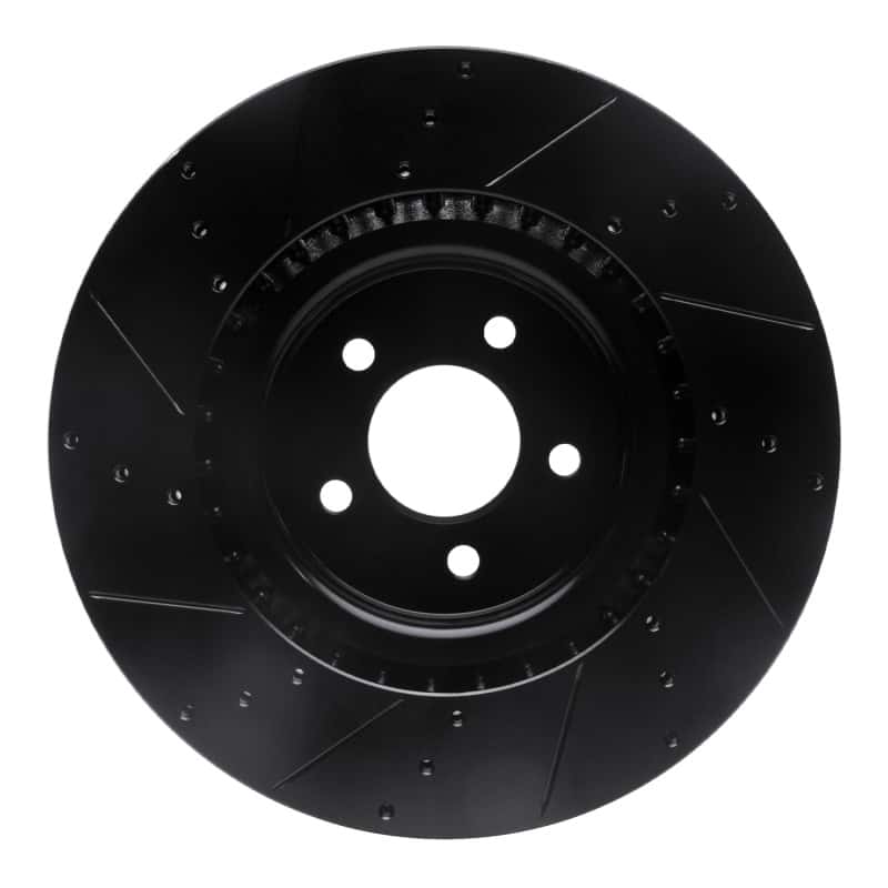 R1 Concepts — R1 07-14 Ford Mustang Front Right Drilled & Slotted Black Brake Rotor
R1 Brake Rotor Drill - view 5