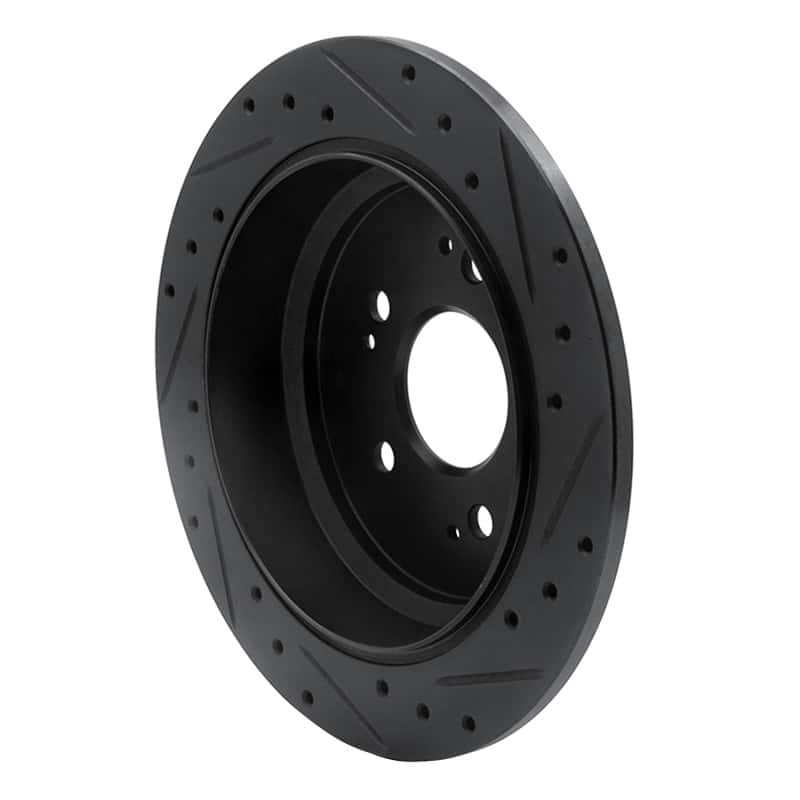 R1 Concepts — R1 05-10 Honda Odyssey Rear Left Drilled & Slotted Black Brake Rotor
R1 Brake Rotor Drill - view 4
