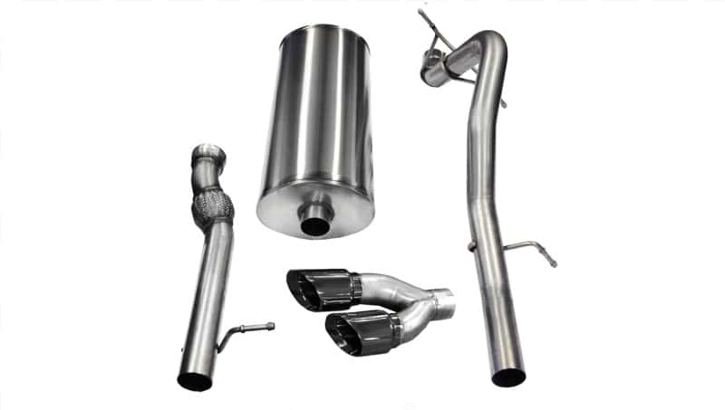 CORSA Performance — Corsa 2011-2014 GMC Yukon 6.2L V8 3in Cat-Back Single Side w Twin 4in Black Pro-Series Tips
Exhaust - view 3