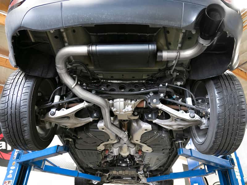aFe — aFe Large Bore HD 3in 304 SS Cat-Back Exhaust w/ Black Tips 14-19 Jeep Grand Cherokee (WK2) V6-3.6L
Cat-Back Exhaust - view 8