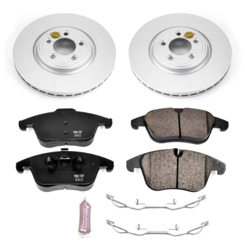 PowerStop — Power Stop 06-08 Jaguar S-Type Front Z23 Evolution Sport Coated Brake Kit - view 1