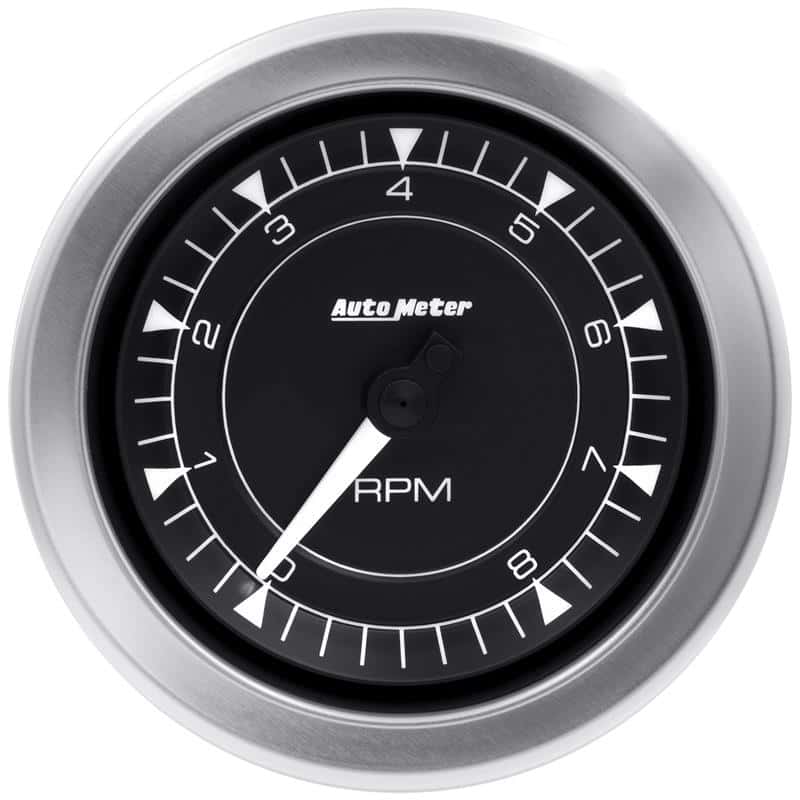 AutoMeter — Autometer Chrono 3-3/8in 10k RPM In Dash Tachometer Gauge
3.4" TACH 8K RPM CHR - view 3
