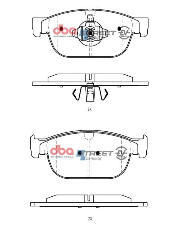 DBA — DBA 22-23 Volvo C40 Front SSEV Street Series Brake Pads
Brake Pad - view 1