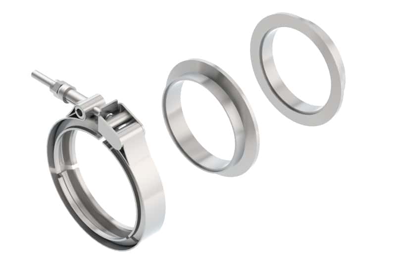 Borla — Borla Universal 3in Stainless Steel 3pc V-Band Clamp w/ Male and Female Flanges
Clamp - V-Band - view 2