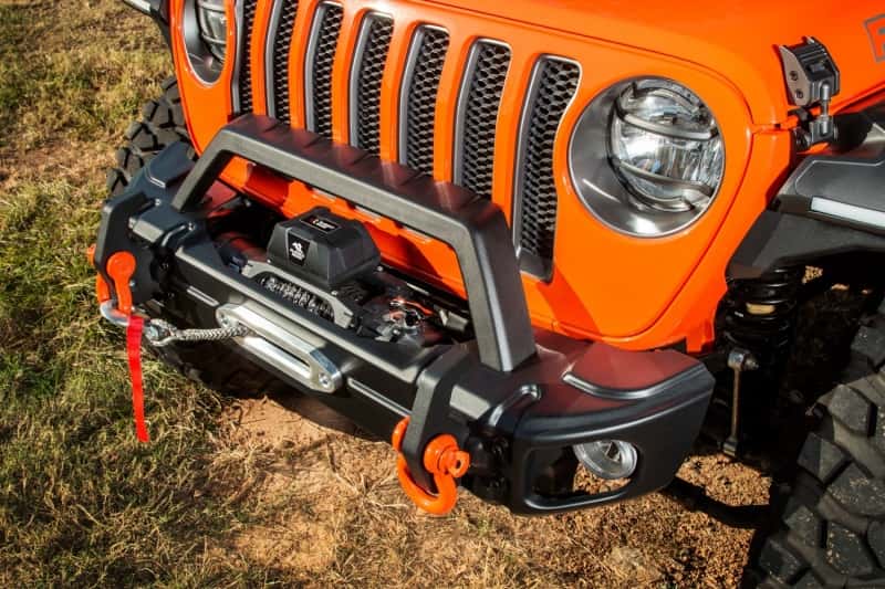 Rugged Ridge — Rugged Ridge 18-22 Jeep Wrangler JL/JT Grille Arcus Front Bumper Stamped Steel Overrider Bar
OFFROAD_BUMPERS
Bumper- Front - view 5