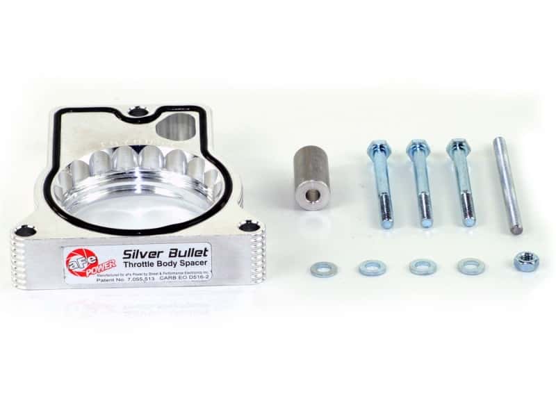 aFe — aFe Silver Bullet Throttle Body Spacers TBS GM C/K 1500/2500/3500 96-00 V8-5.0L 5.7L
Throttle Body Spacer
TBdySpacer - view 2