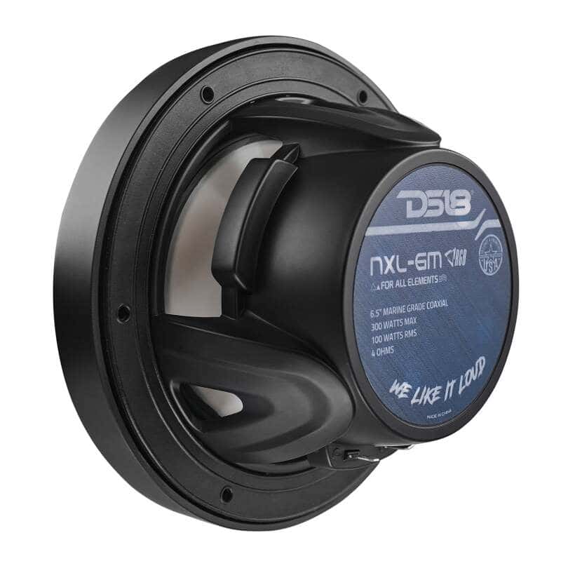 DS18 — DS18 NXL-M Series Spkr w/ RGB LED Lights 6.5in 2-Way 100 Watts RMS 4 ohm Blk Grill Detached w/ Cover - view 2