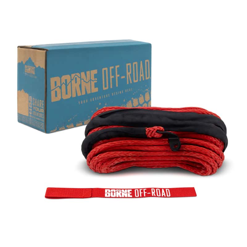 Borne Off-Road — Borne Off-Road Synthetic Rope - 3/8in x 85ft - Red - view 2