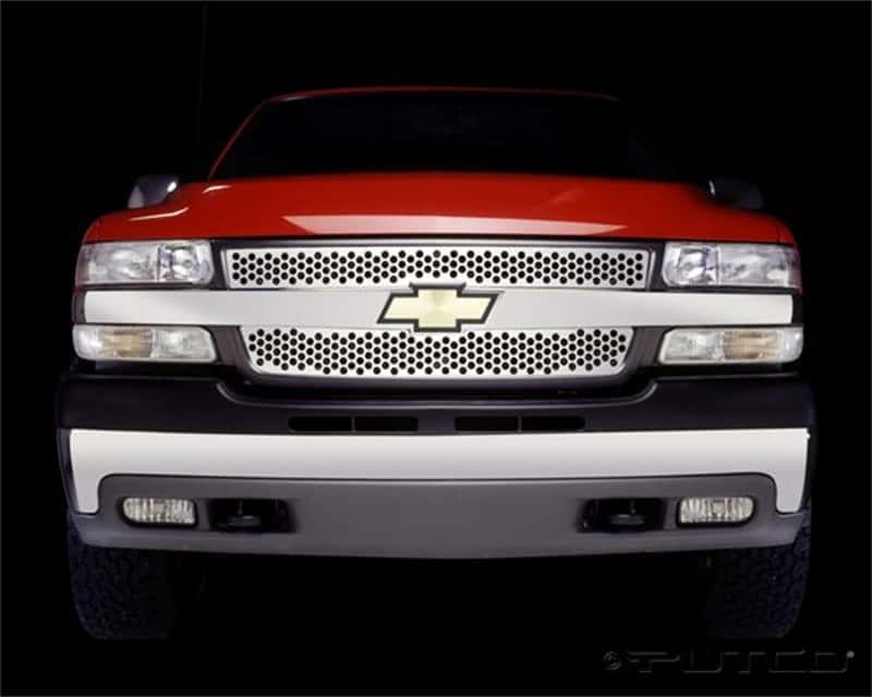 Putco — Putco 01-02 Chevrolet Silverado HD Punch Stainless Steel Grilles
Grille Insert - view 1