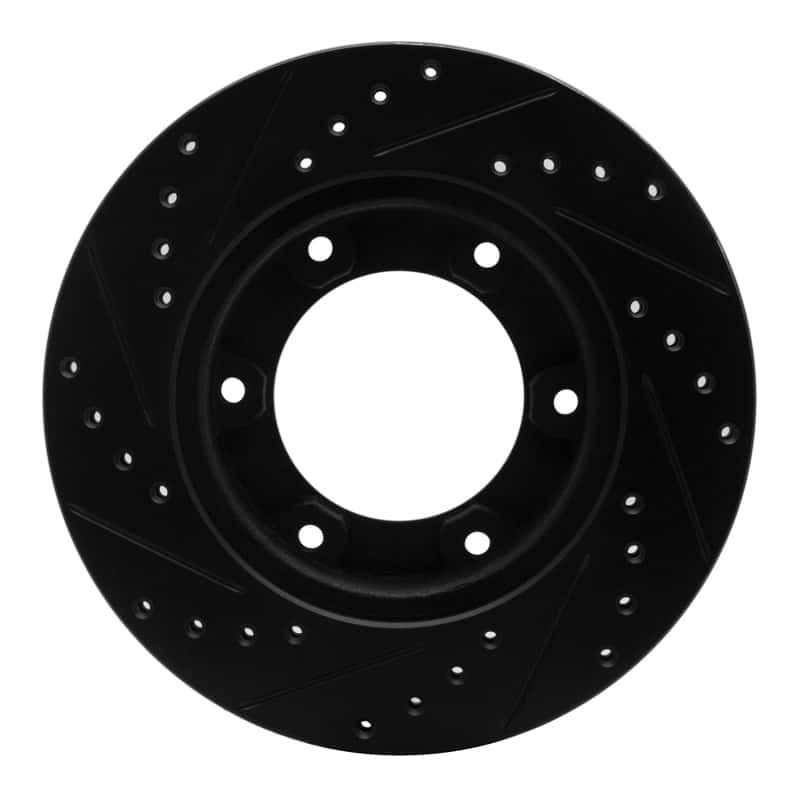 R1 Concepts — R1 90-92 Toyota Land Cruiser Front Right Drilled & Slotted Black Brake Rotor
R1 Brake Rotor Drill - view 5