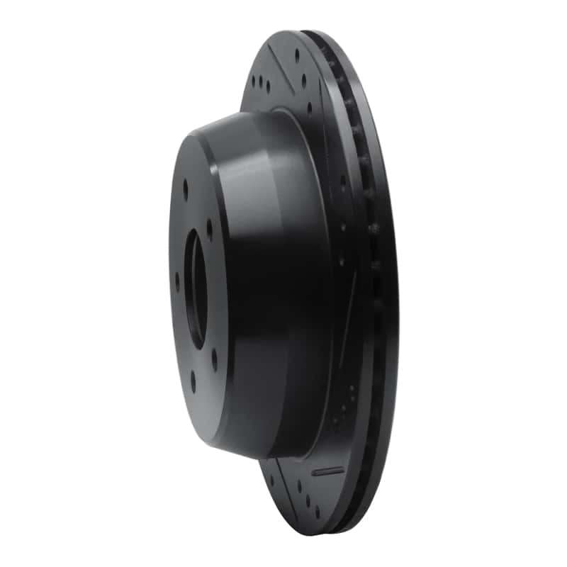 R1 Concepts — R1 98-05 Chevrolet S10 Rear Right Drilled & Slotted Black Brake Rotor
R1 Brake Rotor Drill - view 2
