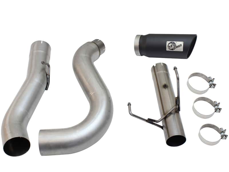 aFe — aFe MACHForce XP Exhaust Large Bore 5in DPF-Back Alu. 13-15 Dodge Trucks L6-6.7L (td) *Black Tip
DPF-Back Exhaust - view 7