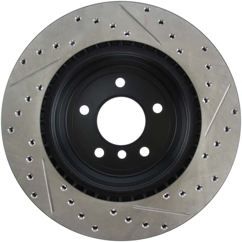 Stoptech — StopTech 06 BMW 330 / 07-09 BMW 335 Slotted & Drilled Right Rear Rotor
Disc Brake Rotor
Slot/Drill Rotor - view 3