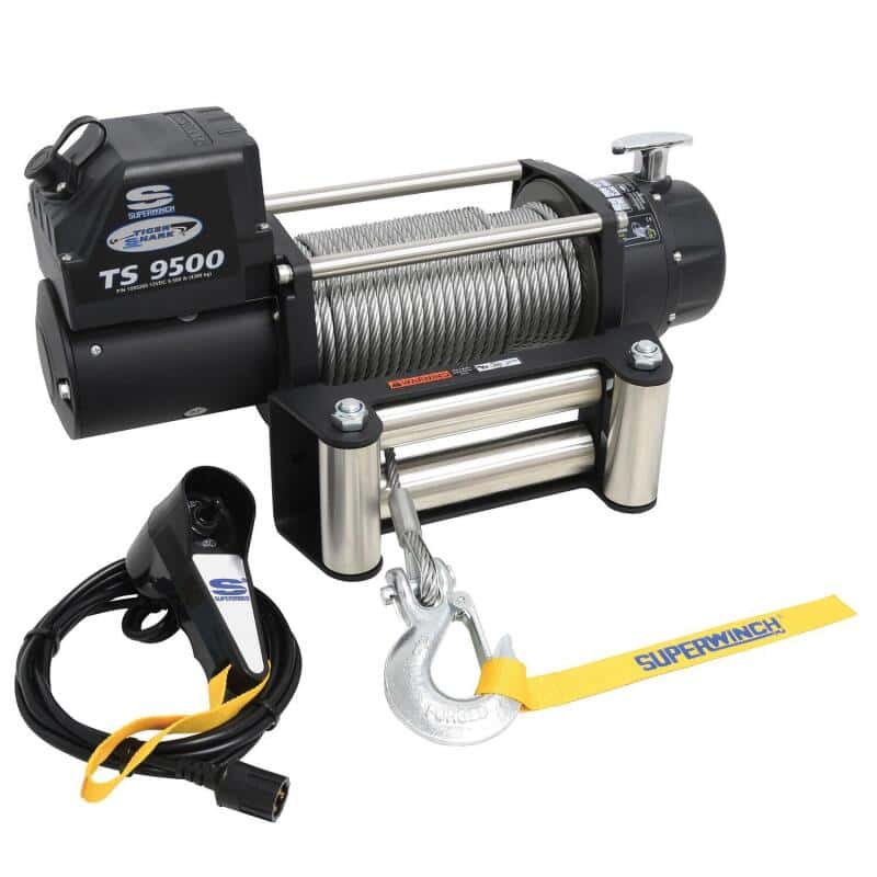 Superwinch — Superwinch 9500 LBS 12V DC 11/32in x 95ft Steel Rope Tiger Shark 9500 Winch
Winch - view 12
