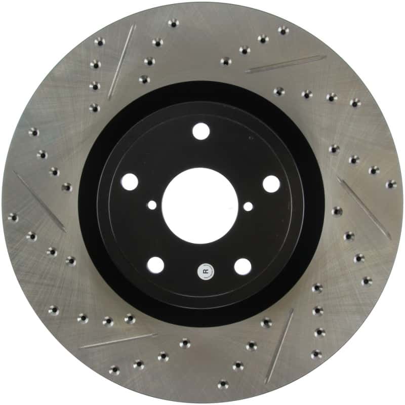 Stoptech — StopTech 05-10 Subaru Impreza WRX/STi Slotted & Drilled Right Front Rotor
Slot/Drill Rotor - view 2