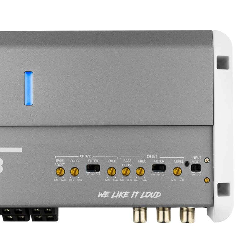 DS18 — DS18 4-Channel Class-D Amp Full-Range 2x 150 Watts RMS at4 ohm IP55 Waterproof Rating - view 3