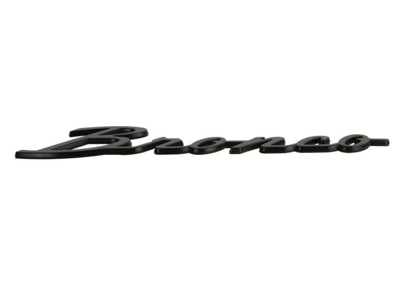 Ford Racing — Ford Racing 2021+ Bronco Classic Script Fender Badges - Matte Black (Pair)
Decal - view 13