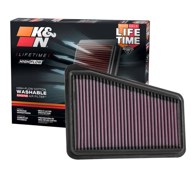 K&N Engineering — K&N 2018 Kia Stinger GT V6-3.3L Right Side Drop In Air Filter
Replacement Air Filt
Air Filter - view 8