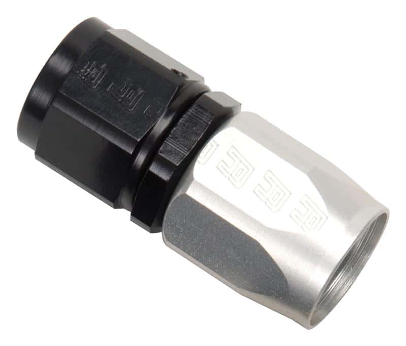 Russell — Russell Performance -10 AN Black/Silver Straight Full Flow Hose End
Hose Fitting - view 3