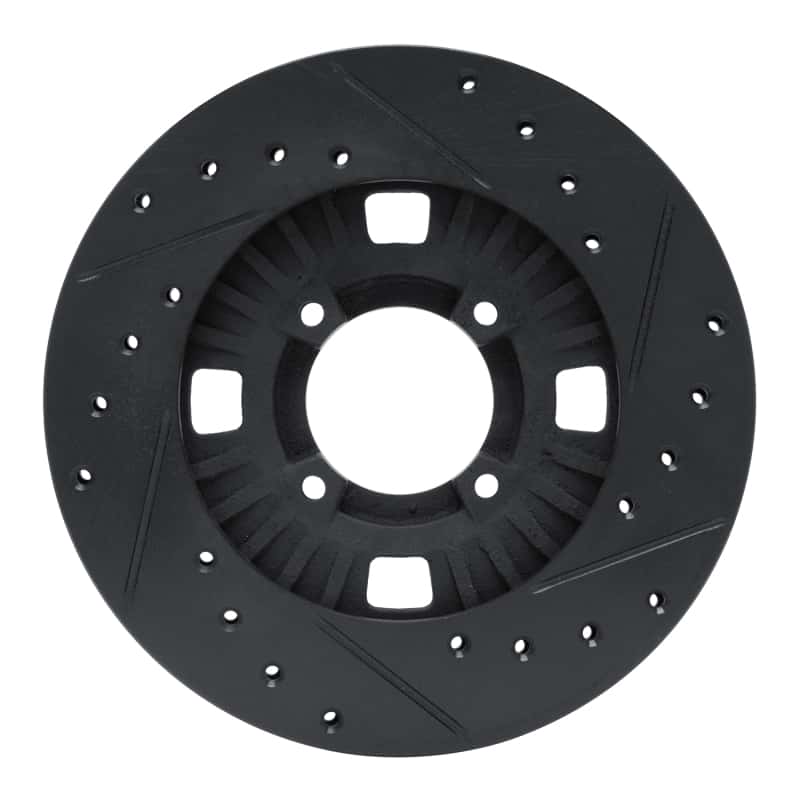 R1 Concepts — R1 83-89 Isuzu Impulse Front Left Drilled & Slotted Black Brake Rotor
R1 Brake Rotor Drill - view 5