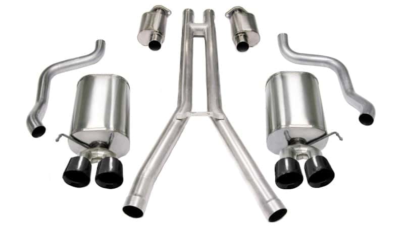 CORSA Performance — Corsa 2004-2008 Cadillac XLR 4.6L 25in Cat-Back Dual Rear w Twin 35in Black Pro-Series Tips
Exhaust - view 3